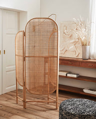 BALI rumdeler i rattan - 180x130 cm - natur