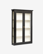 CLASSIC vægskab i træ - 120x82 - sort/off white