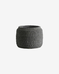 AOBA krukke i cement, L - Grå