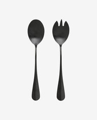 BLACK salatbestik - 2 dele - mat sort