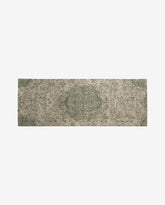 ARIA jacquardvævet tæppe, 75x200 cm - grøn/beige