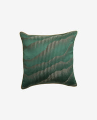 AVIOR pudebetræk i satin - 45x45 - mørkegrøn