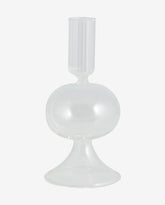 ERISKA lysestage i glas - h15 cm - klar glas