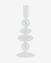 ERISKA lysestage i glas - h23 cm - klar glas