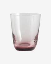 GARO drikkeglas - h9,5 cm - klar glas/lilla