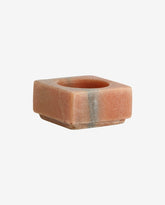 HAIDA fyrfadsstage i marmor - h3 cm - rosa