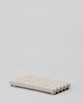 Keramik sæbeskål, L | TERRAZZO 8 x 15 cm
