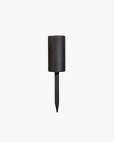 KURA lysholder i jern med spyd - h12 cm - sort
