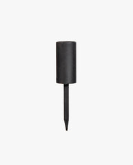 KURA lysholder i jern med spyd - h12 cm - sort