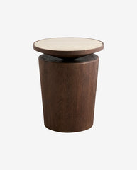 KWANDO sidebord med travertinplade - natur