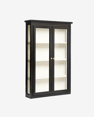 CLASSIC vægskab i træ - 120x82 - sort/off white