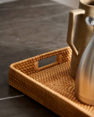 LAURUS rattan serveringsbakke - natur