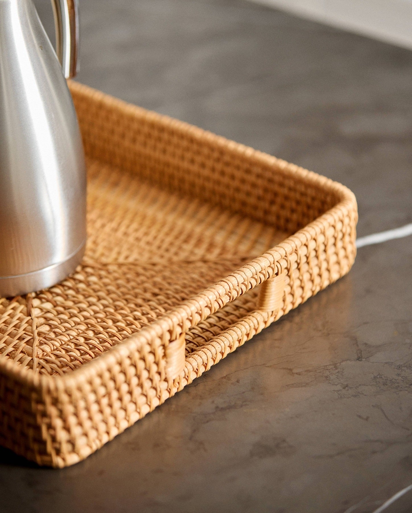 LAURUS rattan serveringsbakke - natur