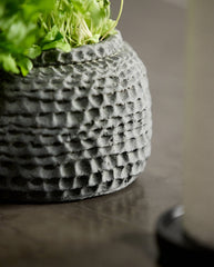 AOBA krukke i cement, M - Grå