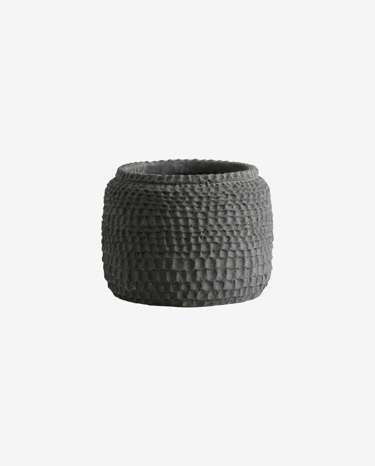AOBA krukke i cement, L - Grå