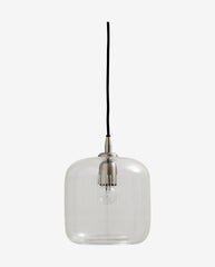 BRIGHT pendel i klar glas - h21 cm