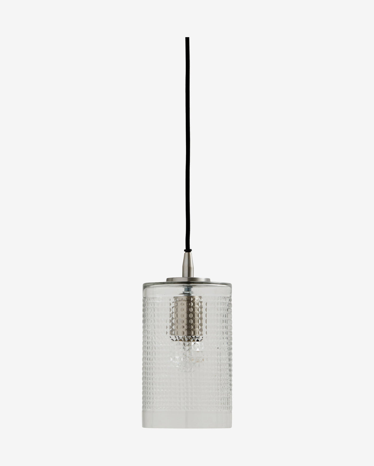 BRIGHT pendel i klar glas - h22 cm