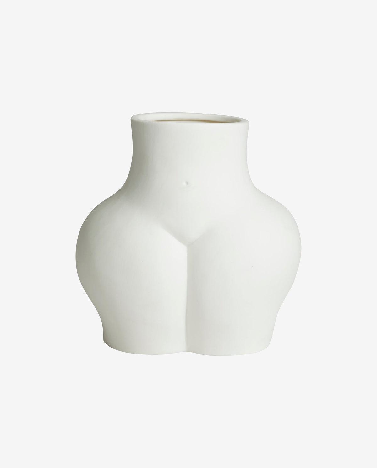 AVAJI lower body - vase i keramik - h23 cm - hvid