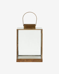 ANTIQUE lanterne i jern - h27 cm - guld finish