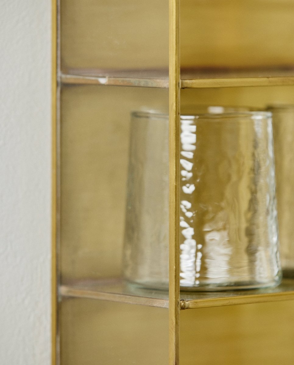 ADA vægskab i jern, S, 40x20 - guld finish