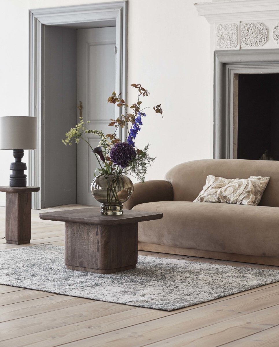 ARIA jacquardvævet tæppe, 160x240 cm - grøn/beige