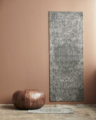 ARIA jacquardvævet tæppe, 75x200 cm - grøn/beige