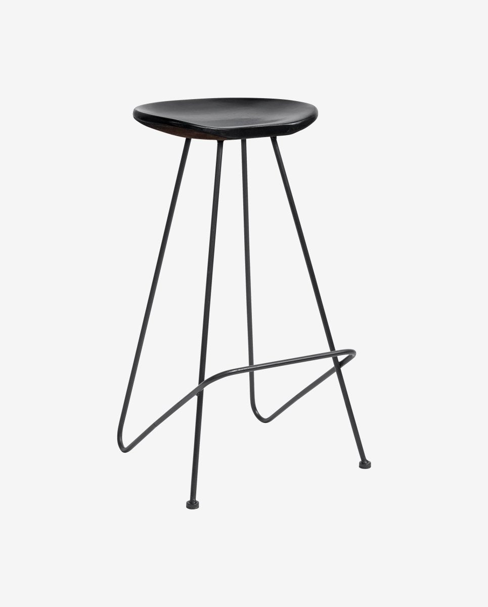 BARRY barstol i træ - h73 cm - sort