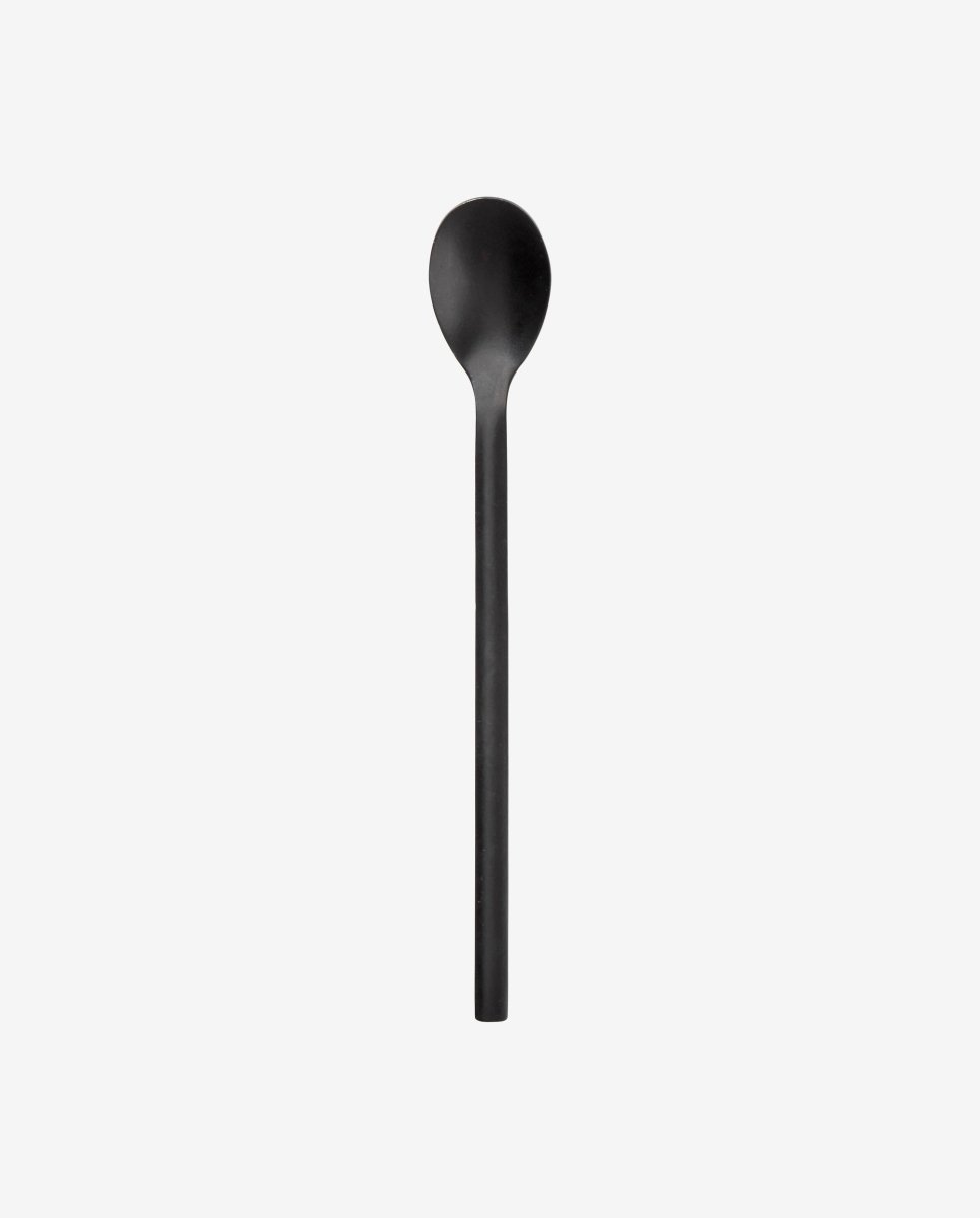 Café latte ske i rustfrit stål - l19 cm - mat sort