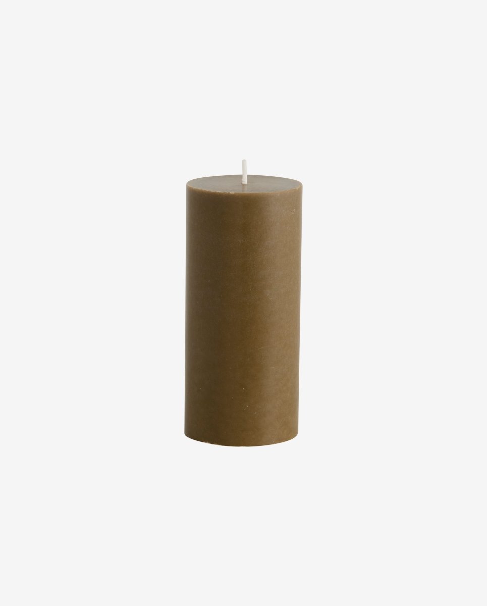 CANDLE, bloklys, 6,8x15cm - grøn