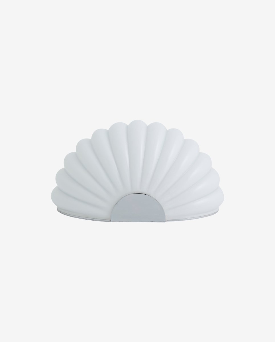 CHIA lampe m. krom finish - hvid