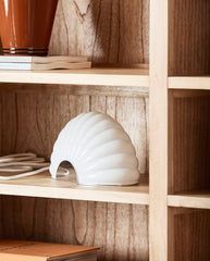 CHIA lampe m. krom finish - hvid