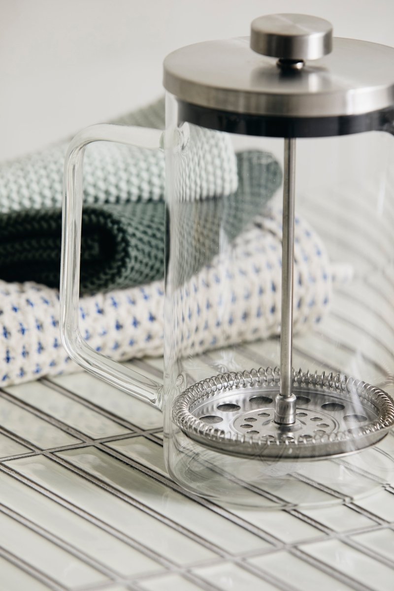 CLOVER stempelkande, glas - klar