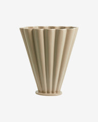 COLLA vase i keramik - h28,5 cm - sand