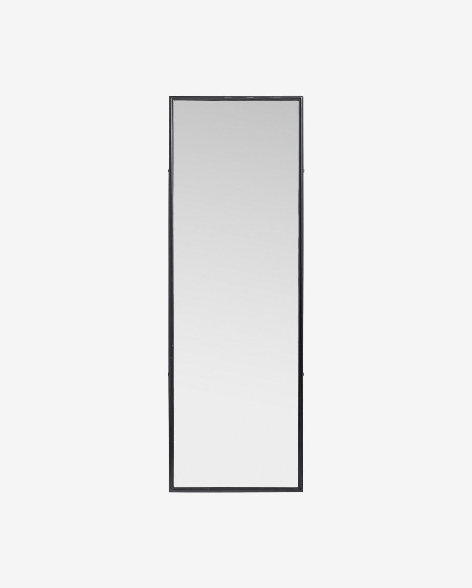 DOWNTOWN spejl med jernramme - h150 cm - sort