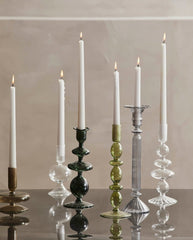 ERISKA lysestage i glas - h15 cm - klar glas