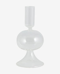 ERISKA lysestage i glas - h15 cm - klar glas