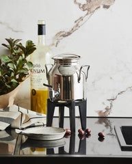 FATALI oliedispenser i rustfrit stål - 2 ltr - grå/sort
