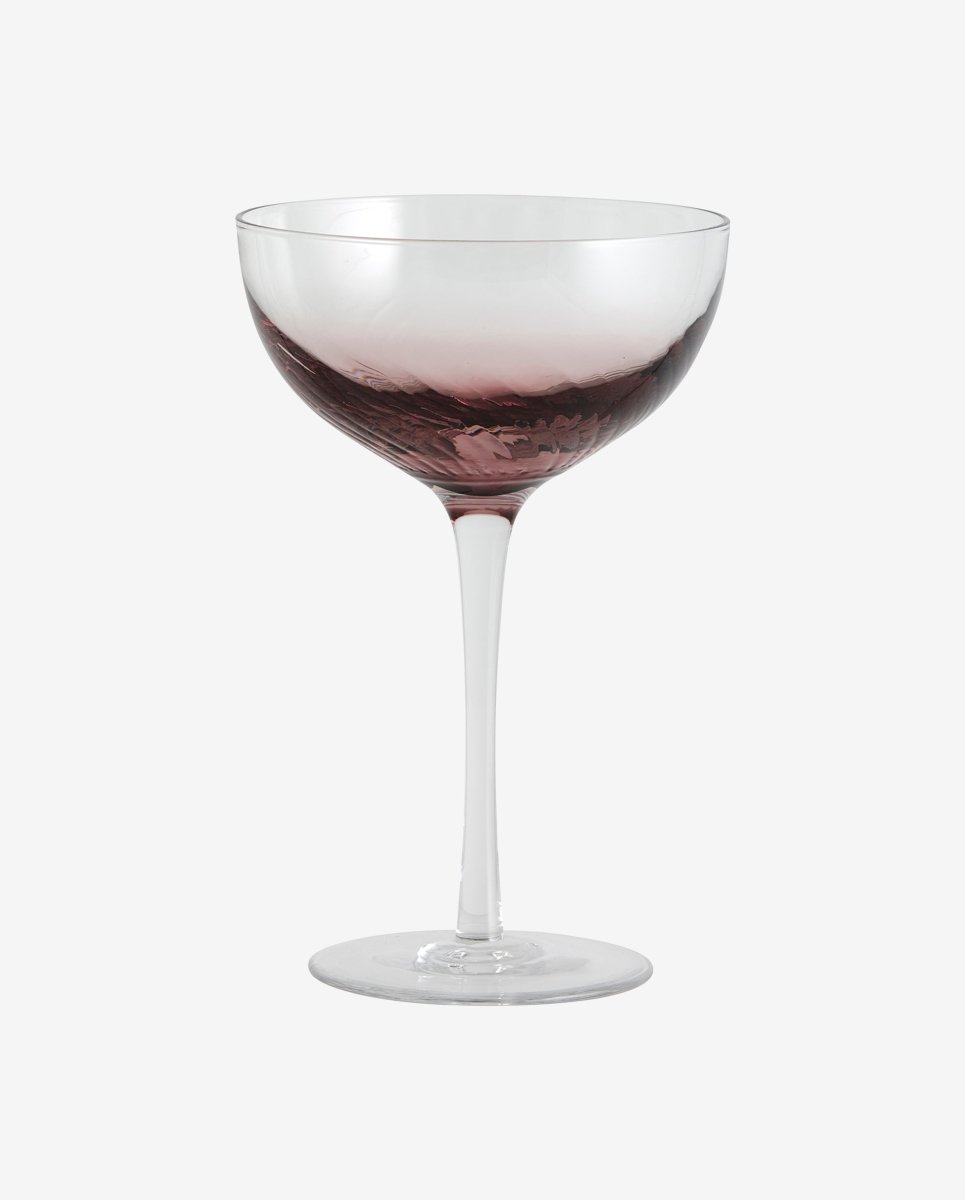 GARO cocktailglas - h18 cm - klar glas/lilla
