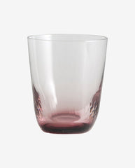 GARO drikkeglas - h9,5 cm - klar glas/lilla
