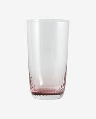 GARO højt drikkeglas - h15 cm - klar glas/lilla