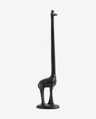 GIRAFFA figur i jern - h46 cm - sort