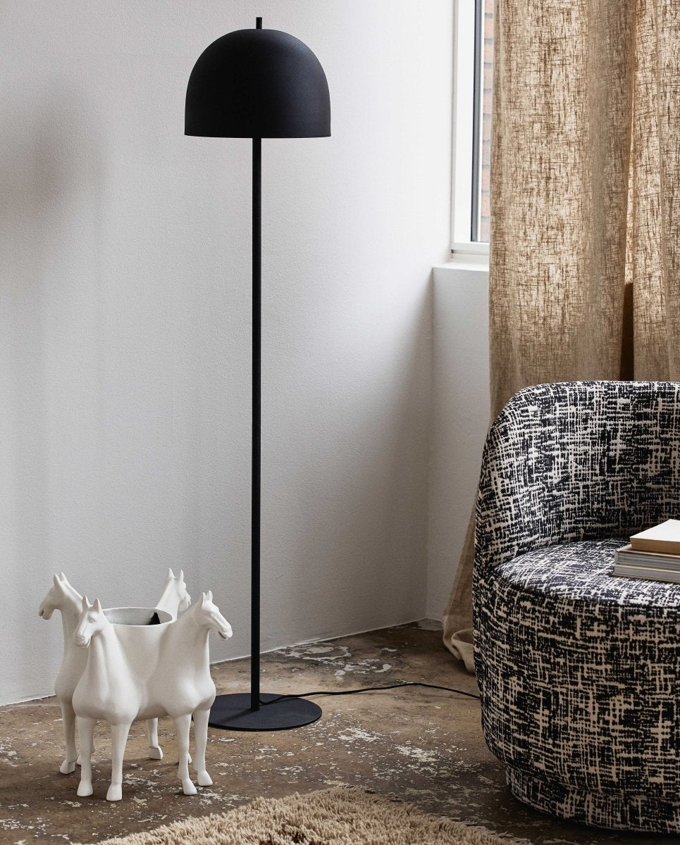 GLOW gulvlampe - h146 cm - mat sort