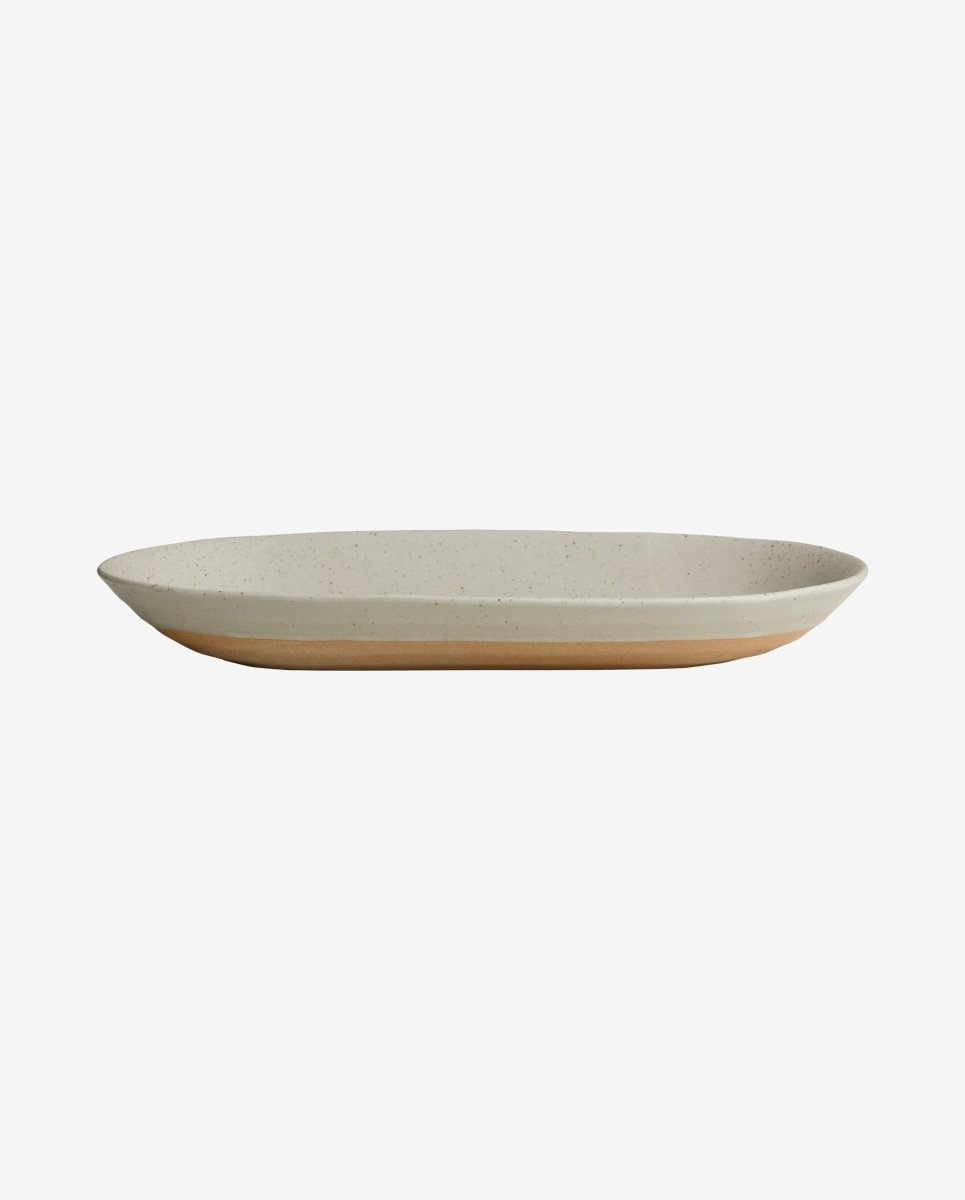 GRAINY serveringsfad i keramik - 39 cm - sand