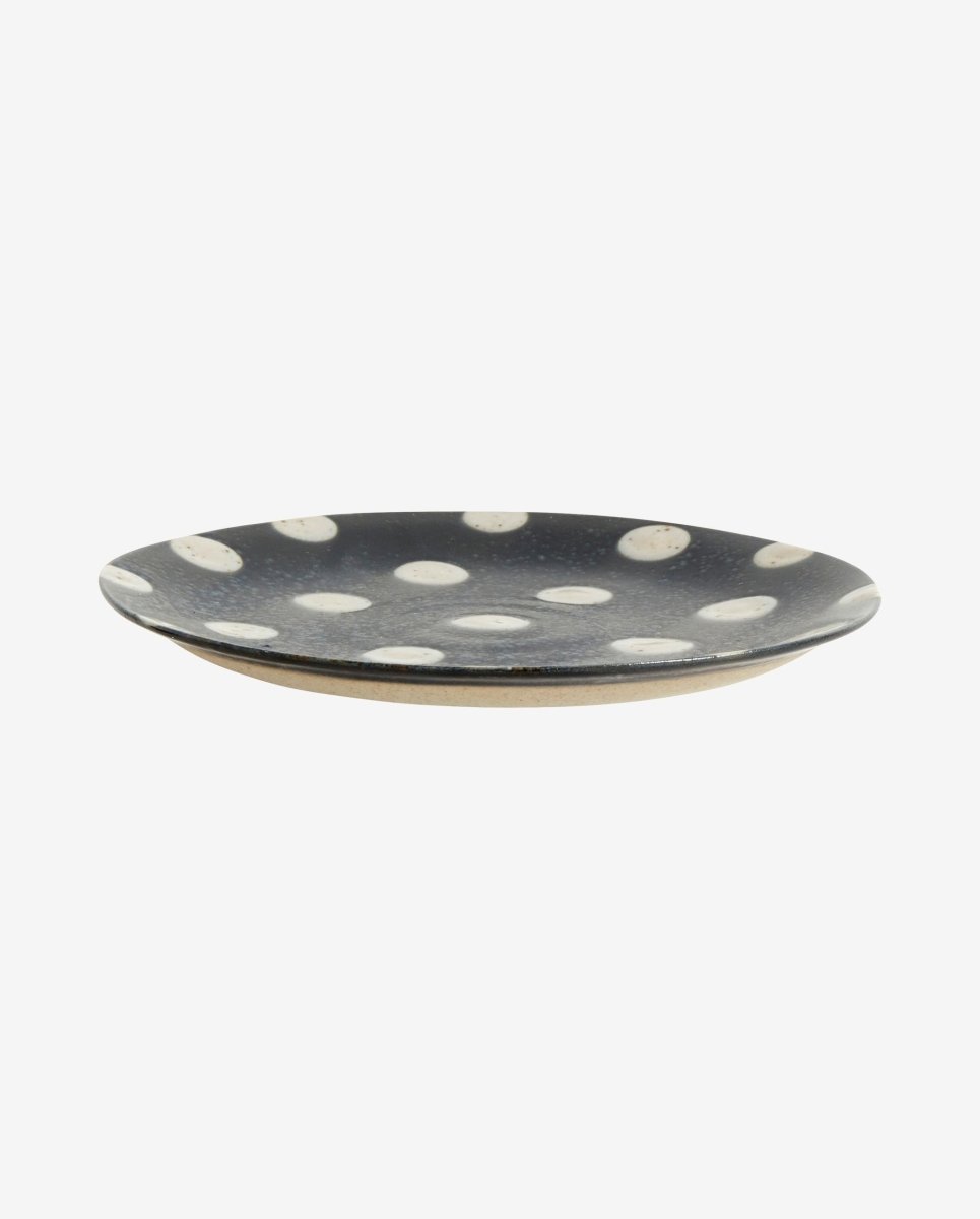 GRAINY underkop / kagetallerken - ø14 cm - mørkeblå/sand