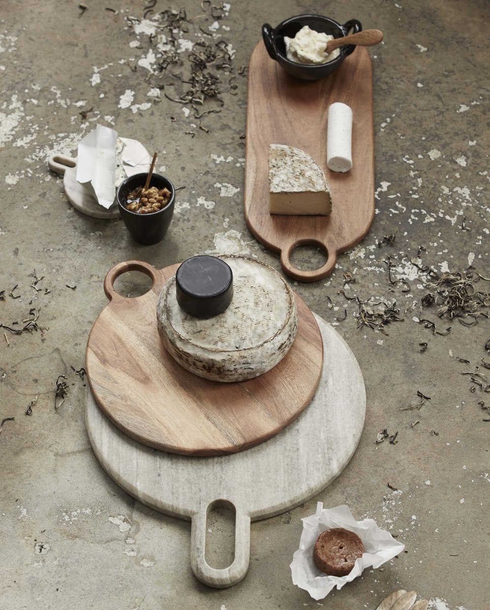 HERBAL serveringsfad, rund - akacie