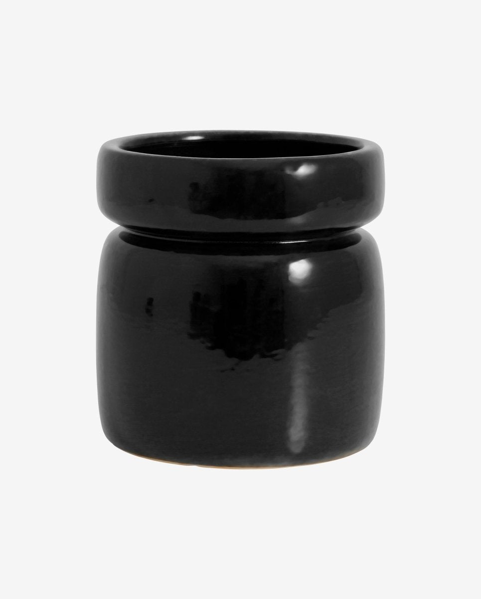 ISA urtepotte i keramik - ø15 cm - sort