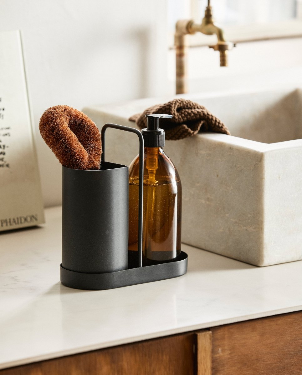 KAKI holder til opvaskebørste - 8,4x17,9 cm - sort