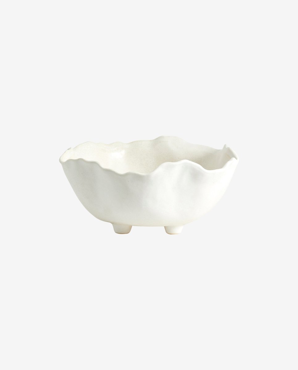 KAUAI skål i keramik - small - ø26 cm - offwhite