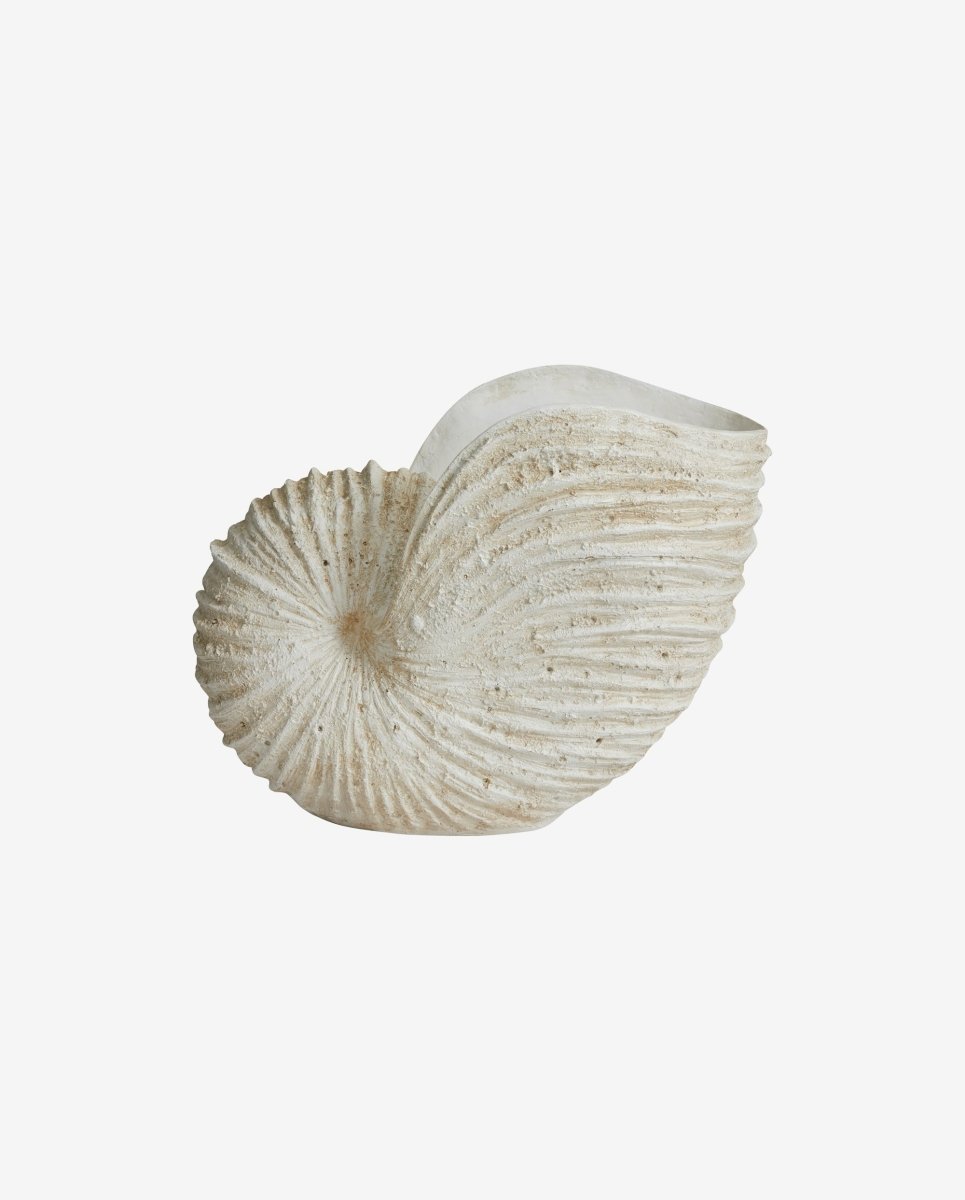 KETOY konkylie til dekoration - H41 cm - hvid