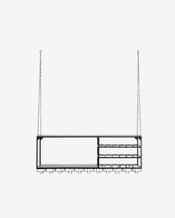LOFT køkkenhylde i jern t/ophæng - 120x30 cm - sort